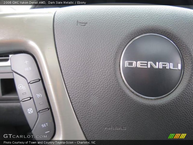 Dark Slate Metallic / Ebony 2008 GMC Yukon Denali AWD