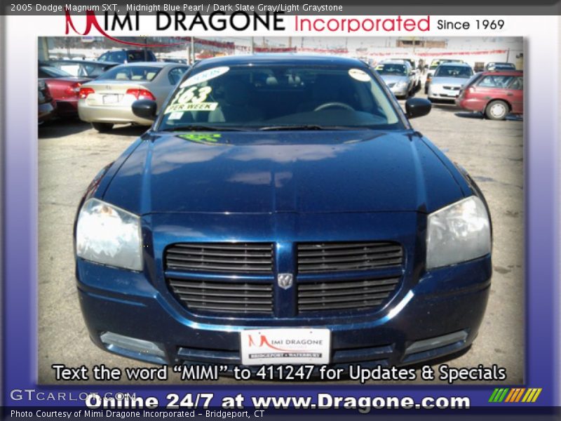 Midnight Blue Pearl / Dark Slate Gray/Light Graystone 2005 Dodge Magnum SXT