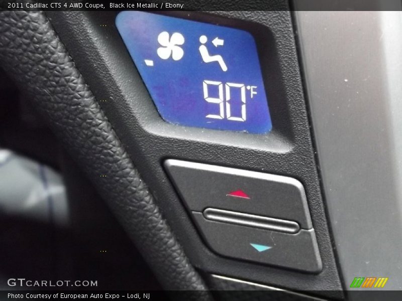Black Ice Metallic / Ebony 2011 Cadillac CTS 4 AWD Coupe