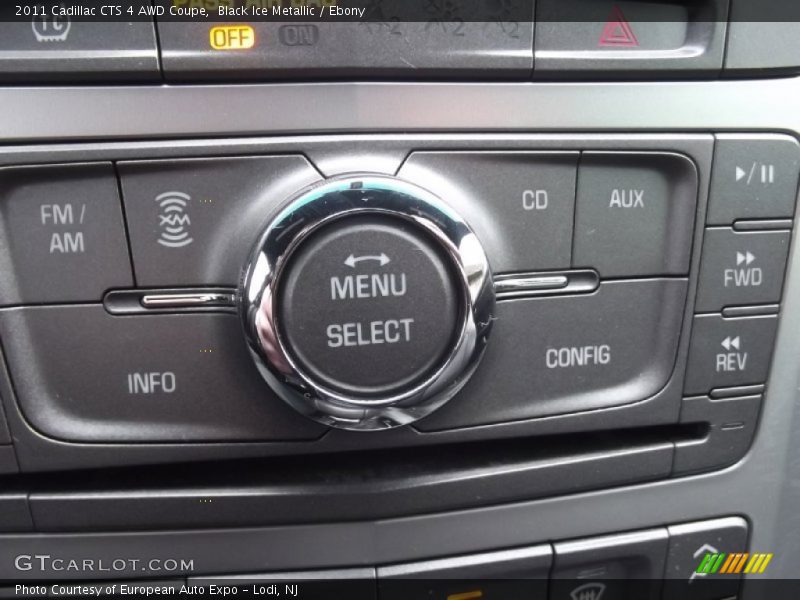 Controls of 2011 CTS 4 AWD Coupe