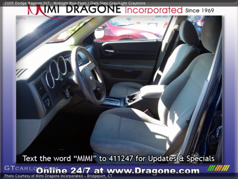 Midnight Blue Pearl / Dark Slate Gray/Light Graystone 2005 Dodge Magnum SXT