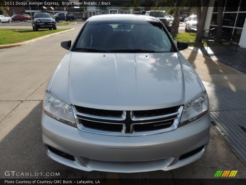 Bright Silver Metallic / Black 2011 Dodge Avenger Express