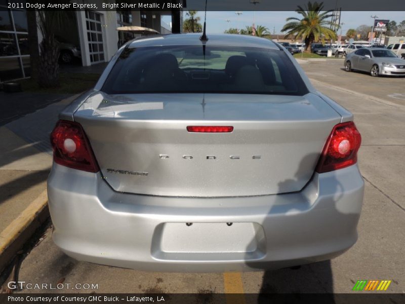 Bright Silver Metallic / Black 2011 Dodge Avenger Express