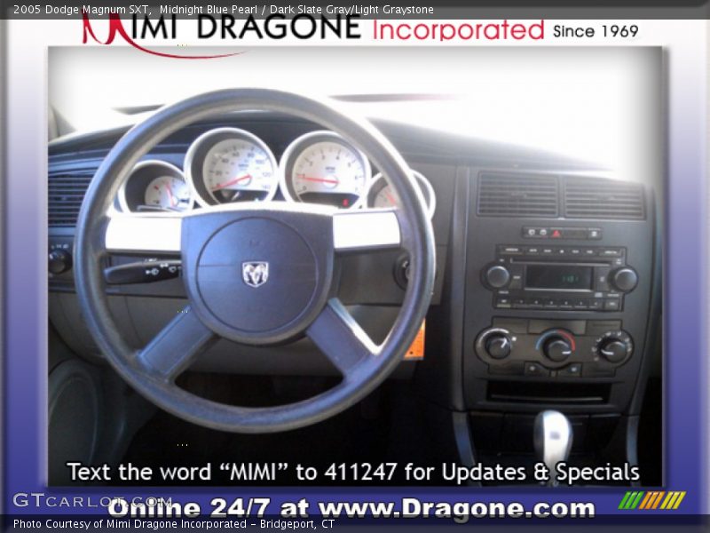 Midnight Blue Pearl / Dark Slate Gray/Light Graystone 2005 Dodge Magnum SXT