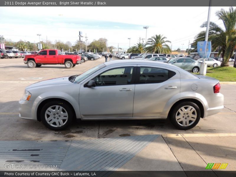 Bright Silver Metallic / Black 2011 Dodge Avenger Express