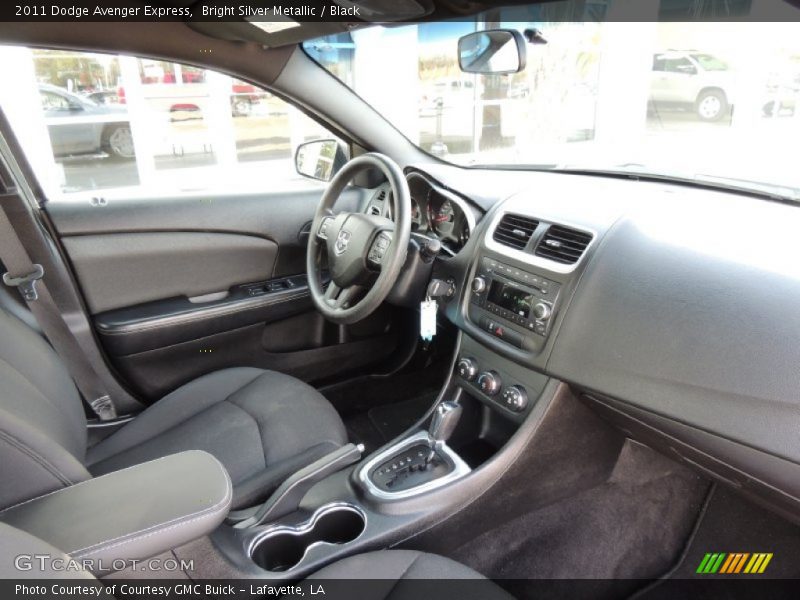 Bright Silver Metallic / Black 2011 Dodge Avenger Express