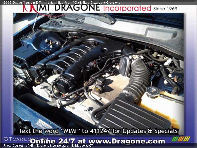 Midnight Blue Pearl / Dark Slate Gray/Light Graystone 2005 Dodge Magnum SXT