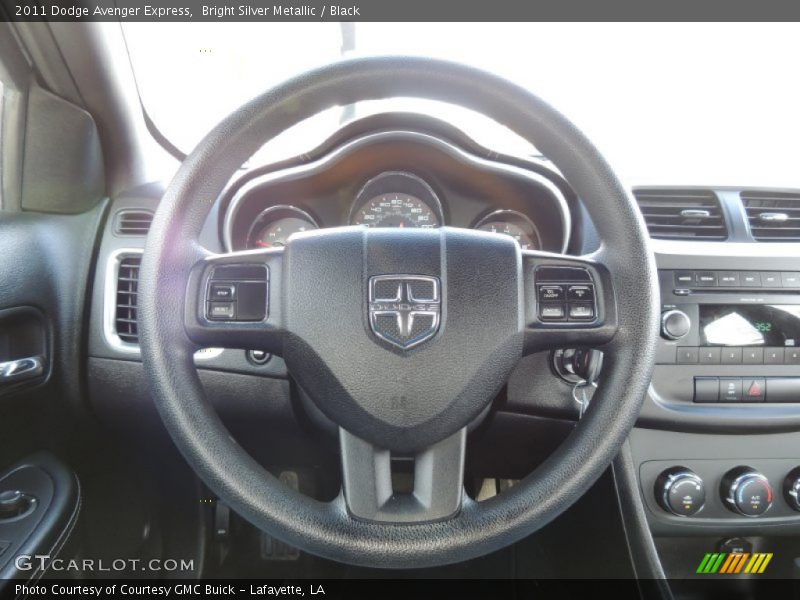 Bright Silver Metallic / Black 2011 Dodge Avenger Express