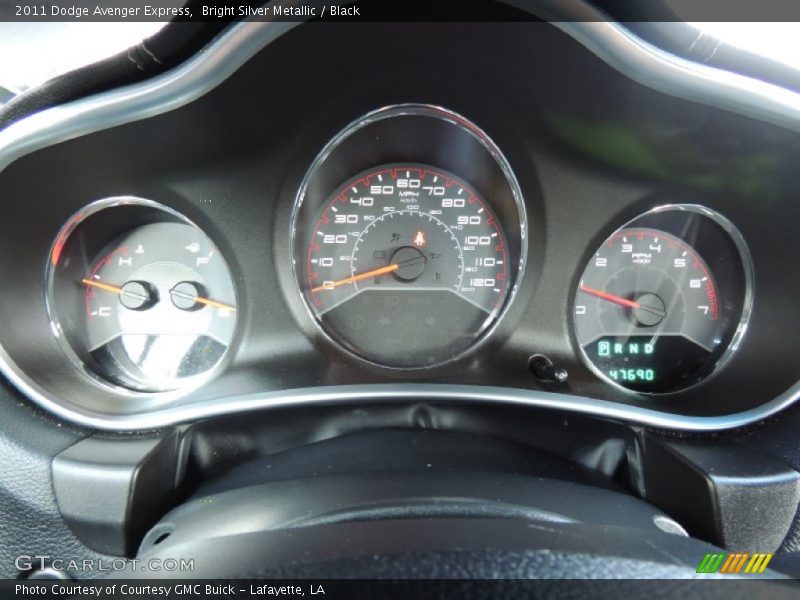 Bright Silver Metallic / Black 2011 Dodge Avenger Express