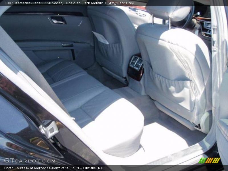Obsidian Black Metallic / Grey/Dark Grey 2007 Mercedes-Benz S 550 Sedan