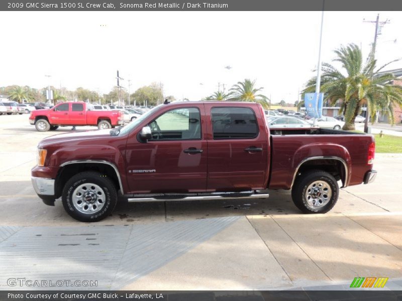 Sonoma Red Metallic / Dark Titanium 2009 GMC Sierra 1500 SL Crew Cab