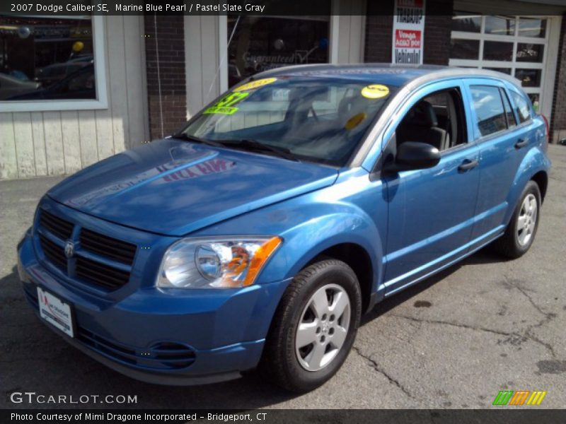 Marine Blue Pearl / Pastel Slate Gray 2007 Dodge Caliber SE