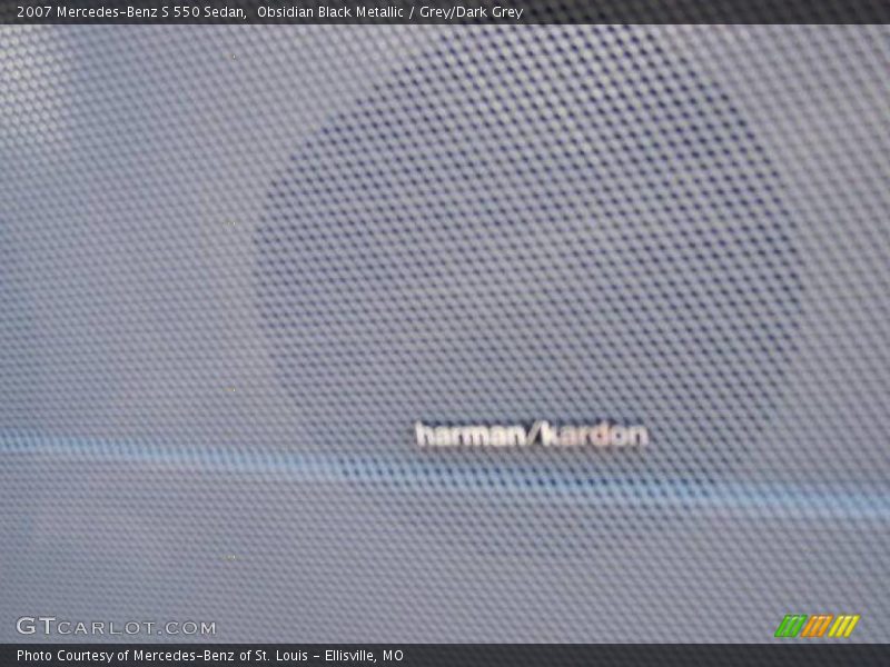 Obsidian Black Metallic / Grey/Dark Grey 2007 Mercedes-Benz S 550 Sedan