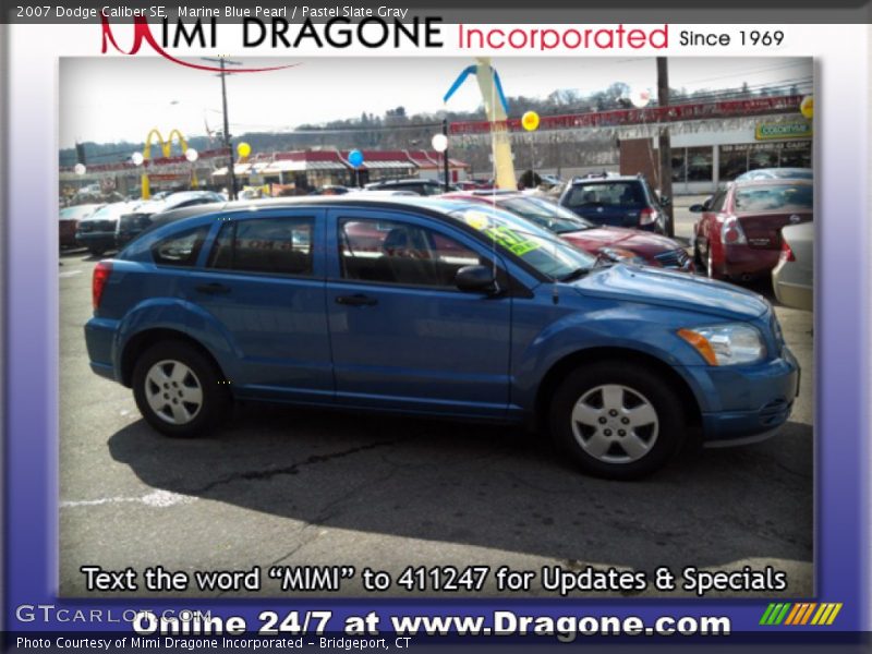 Marine Blue Pearl / Pastel Slate Gray 2007 Dodge Caliber SE