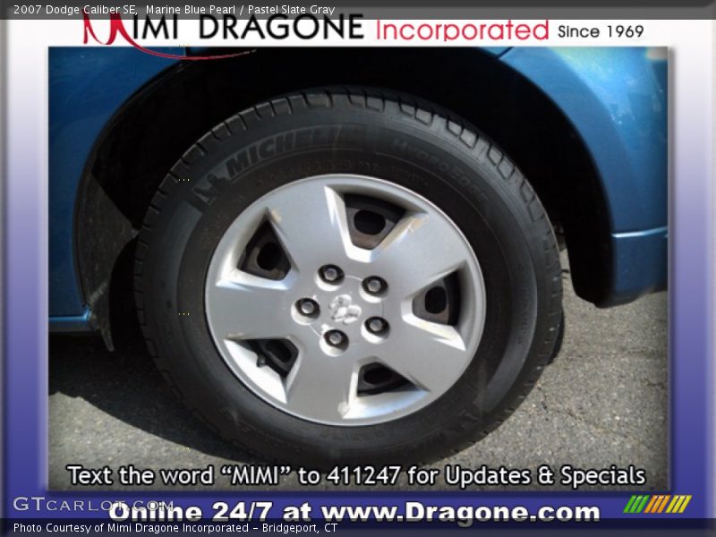 Marine Blue Pearl / Pastel Slate Gray 2007 Dodge Caliber SE