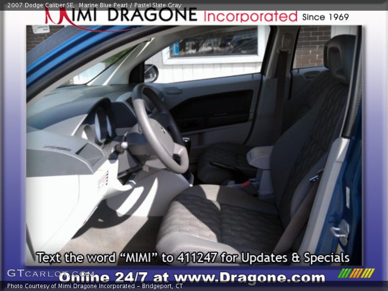 Marine Blue Pearl / Pastel Slate Gray 2007 Dodge Caliber SE