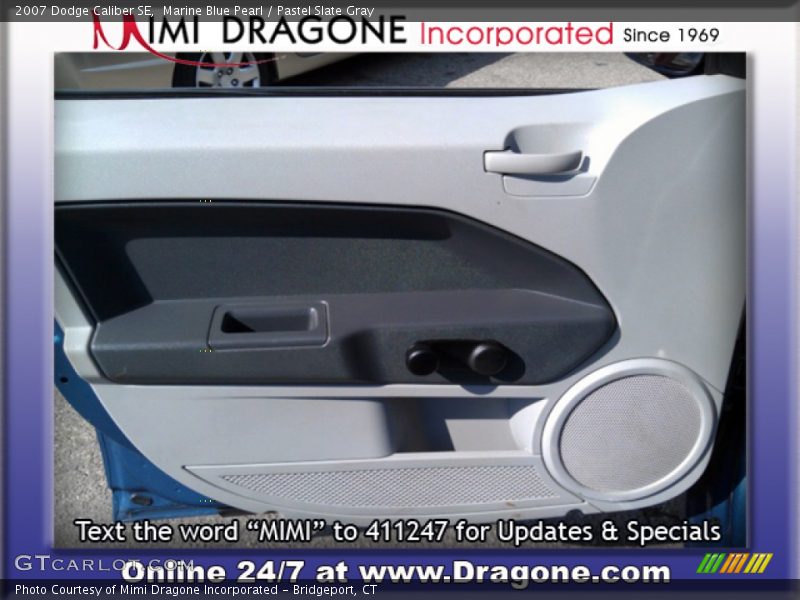 Marine Blue Pearl / Pastel Slate Gray 2007 Dodge Caliber SE