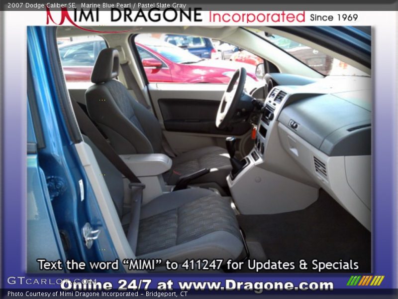 Marine Blue Pearl / Pastel Slate Gray 2007 Dodge Caliber SE