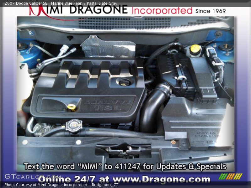 Marine Blue Pearl / Pastel Slate Gray 2007 Dodge Caliber SE