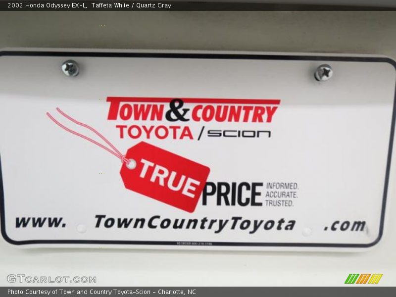 Taffeta White / Quartz Gray 2002 Honda Odyssey EX-L