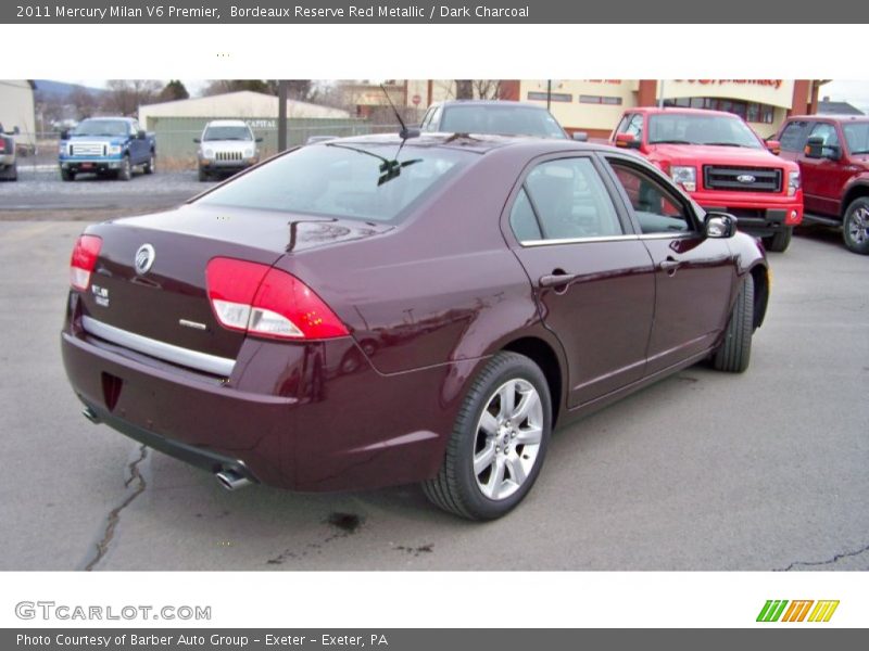 Bordeaux Reserve Red Metallic / Dark Charcoal 2011 Mercury Milan V6 Premier