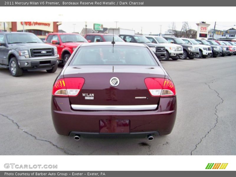 Bordeaux Reserve Red Metallic / Dark Charcoal 2011 Mercury Milan V6 Premier