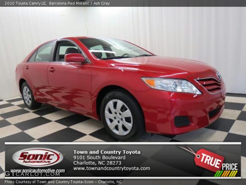 Barcelona Red Metallic / Ash Gray 2010 Toyota Camry LE