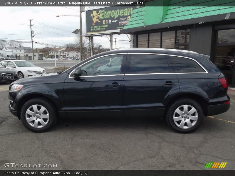 Mugello Blue Pearl Effect / Cardamom Beige 2007 Audi Q7 3.6 Premium quattro