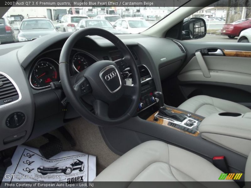 Mugello Blue Pearl Effect / Cardamom Beige 2007 Audi Q7 3.6 Premium quattro