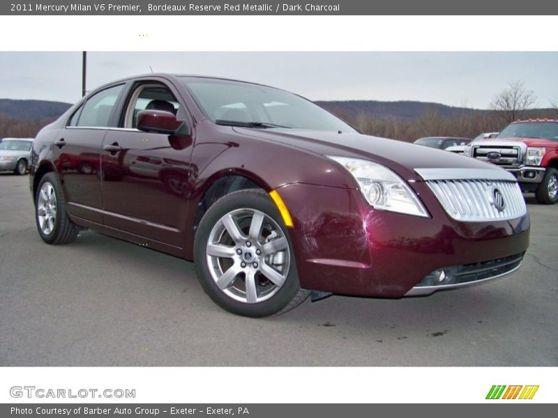Bordeaux Reserve Red Metallic / Dark Charcoal 2011 Mercury Milan V6 Premier