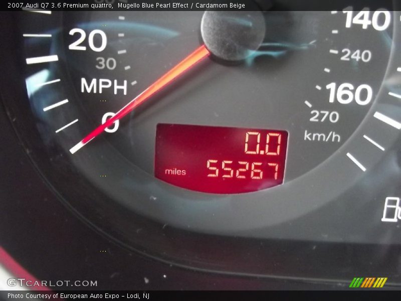 Mugello Blue Pearl Effect / Cardamom Beige 2007 Audi Q7 3.6 Premium quattro