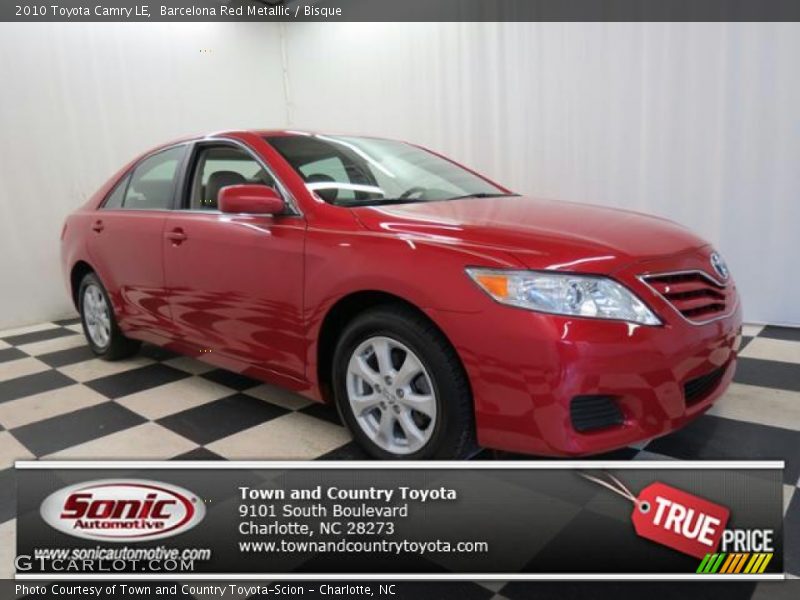 Barcelona Red Metallic / Bisque 2010 Toyota Camry LE