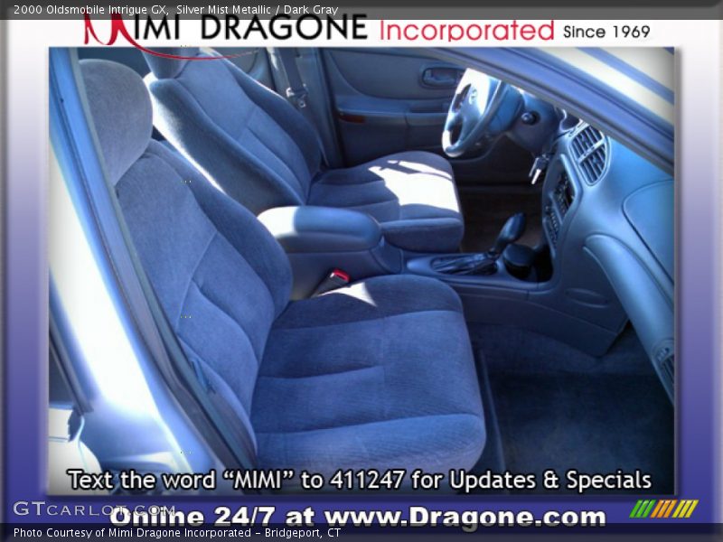 Silver Mist Metallic / Dark Gray 2000 Oldsmobile Intrigue GX