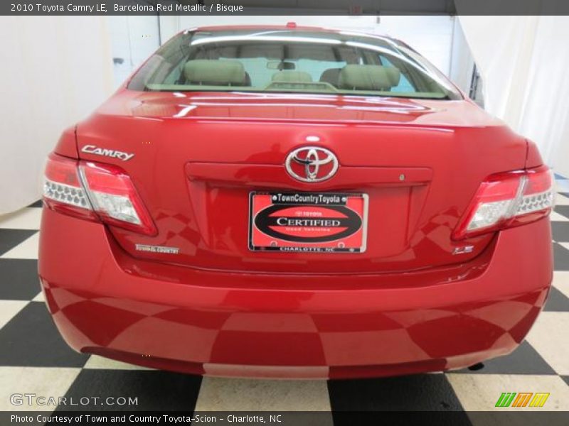 Barcelona Red Metallic / Bisque 2010 Toyota Camry LE