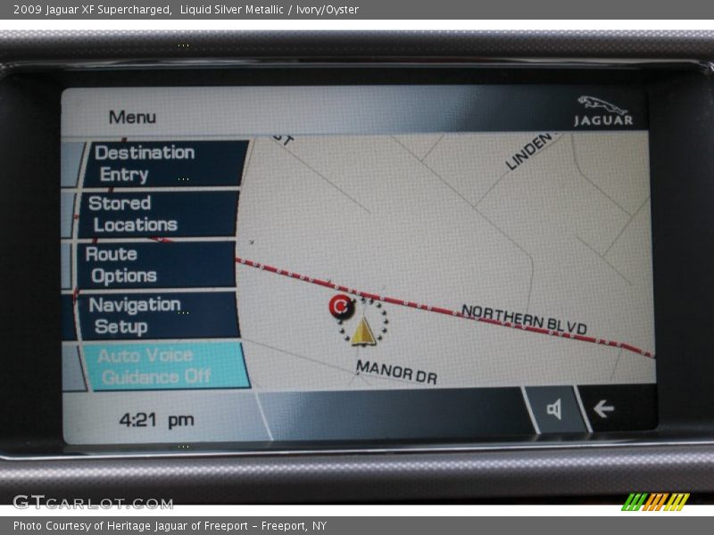 Navigation of 2009 XF Supercharged