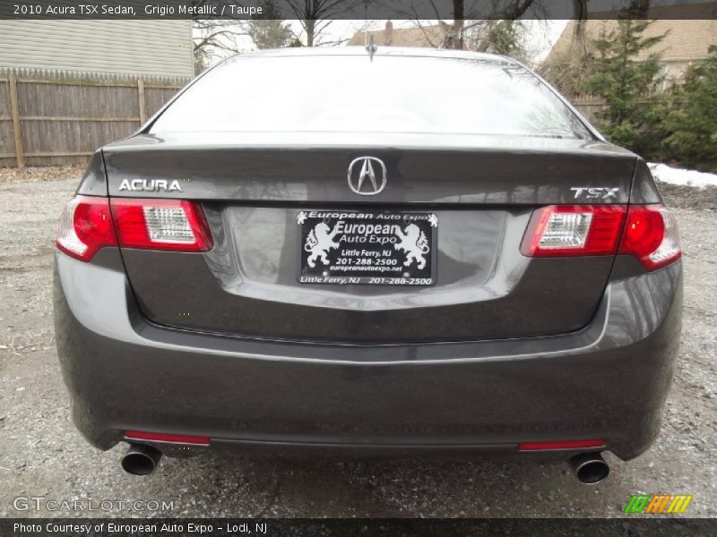 Grigio Metallic / Taupe 2010 Acura TSX Sedan