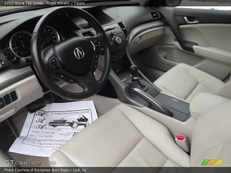Taupe Interior - 2010 TSX Sedan 