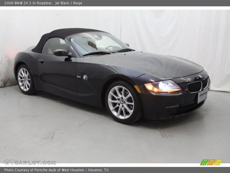 Jet Black / Beige 2006 BMW Z4 3.0i Roadster