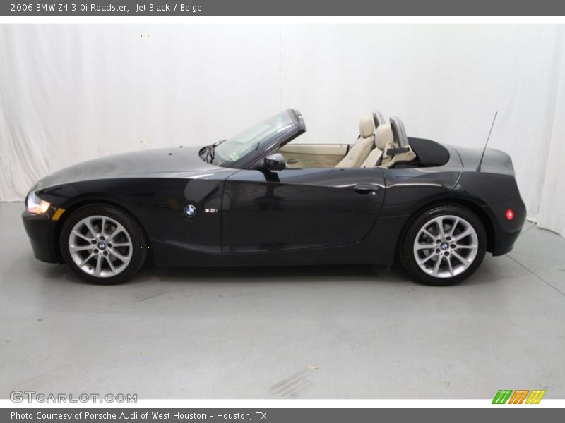 Jet Black / Beige 2006 BMW Z4 3.0i Roadster