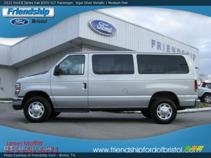 Ingot Silver Metallic / Medium Flint 2012 Ford E Series Van E350 XLT Passenger