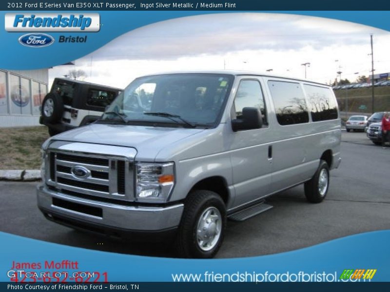 Ingot Silver Metallic / Medium Flint 2012 Ford E Series Van E350 XLT Passenger
