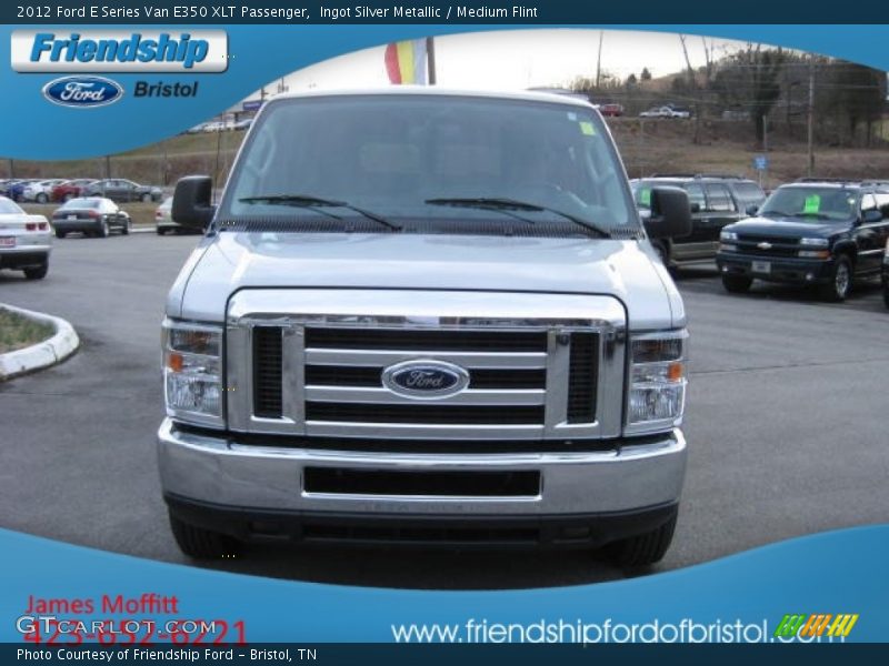 Ingot Silver Metallic / Medium Flint 2012 Ford E Series Van E350 XLT Passenger