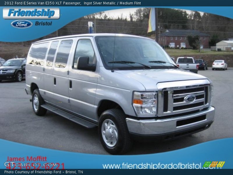 Ingot Silver Metallic / Medium Flint 2012 Ford E Series Van E350 XLT Passenger