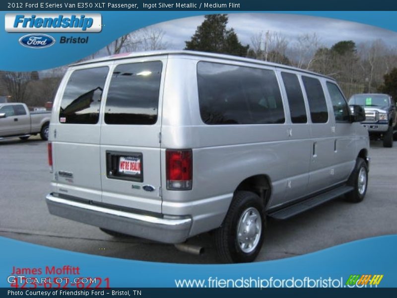 Ingot Silver Metallic / Medium Flint 2012 Ford E Series Van E350 XLT Passenger