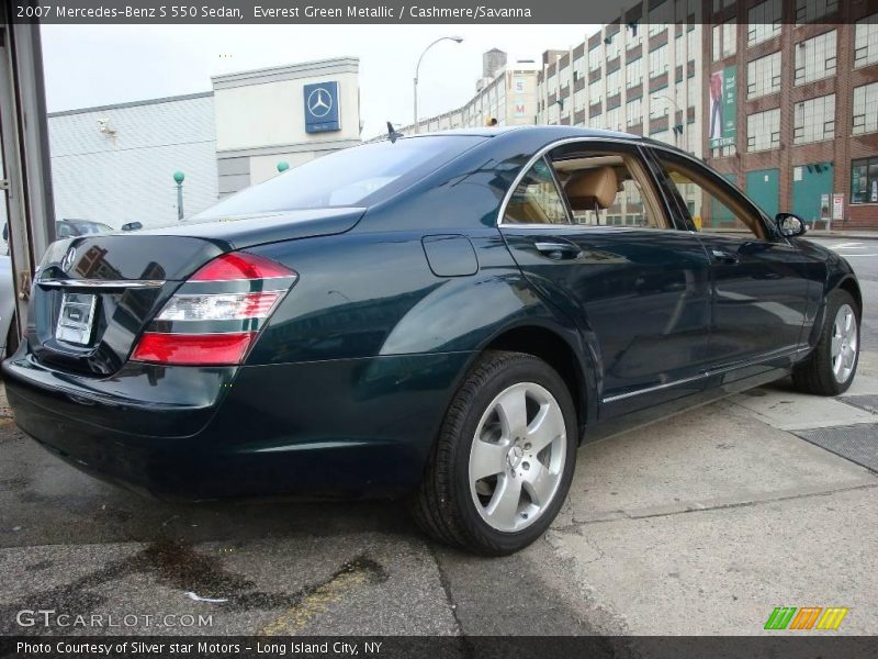 Everest Green Metallic / Cashmere/Savanna 2007 Mercedes-Benz S 550 Sedan