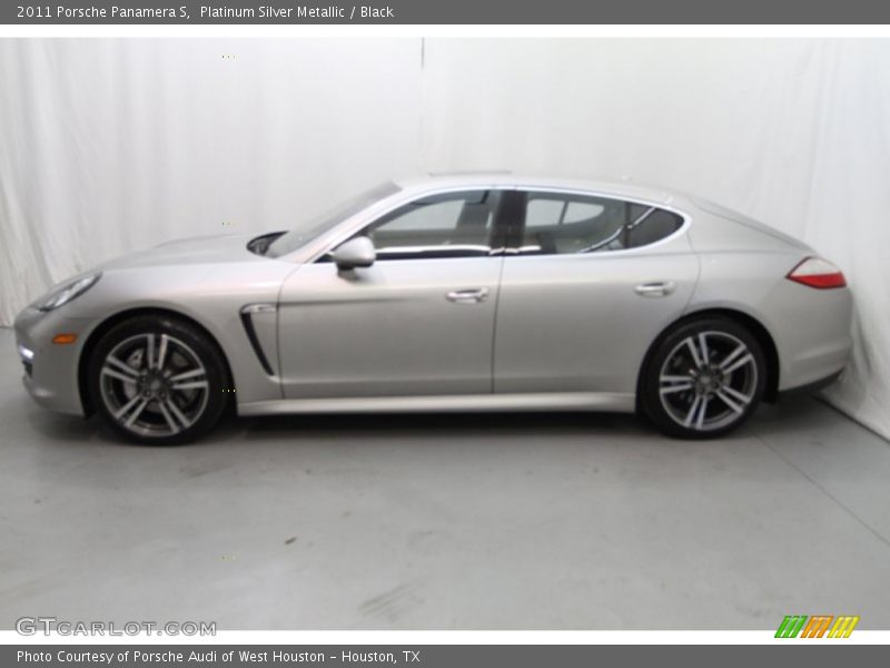 Platinum Silver Metallic / Black 2011 Porsche Panamera S