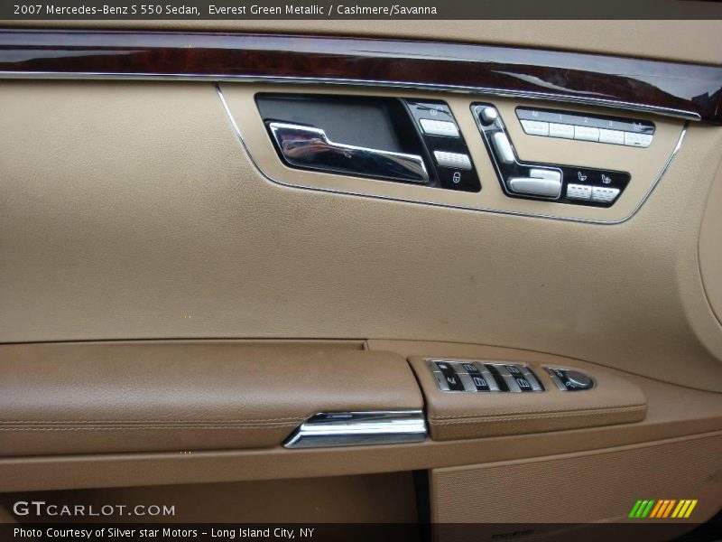 Everest Green Metallic / Cashmere/Savanna 2007 Mercedes-Benz S 550 Sedan