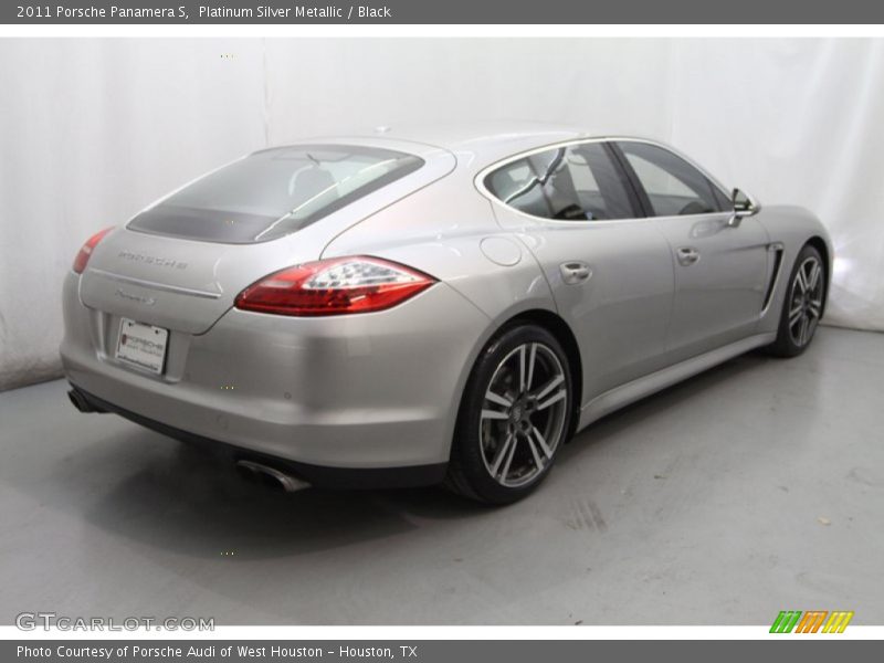 Platinum Silver Metallic / Black 2011 Porsche Panamera S