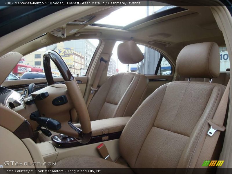 Everest Green Metallic / Cashmere/Savanna 2007 Mercedes-Benz S 550 Sedan