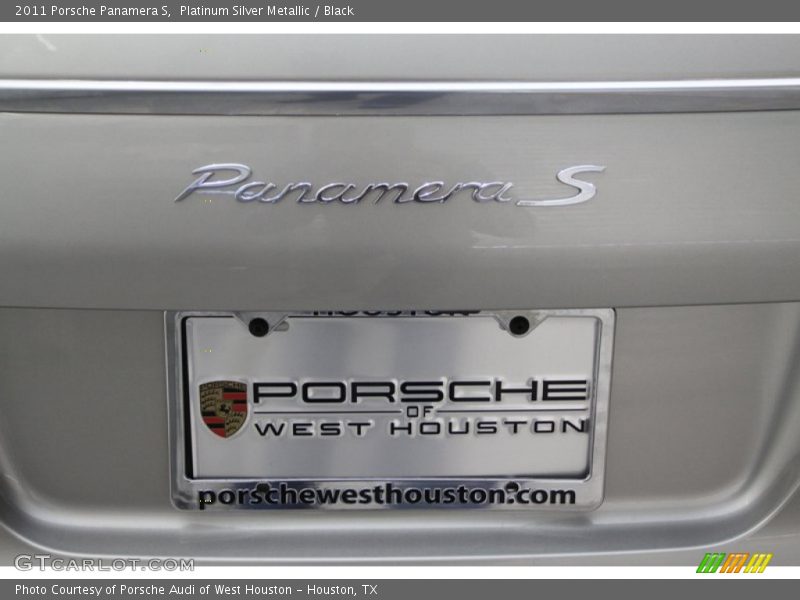 Platinum Silver Metallic / Black 2011 Porsche Panamera S